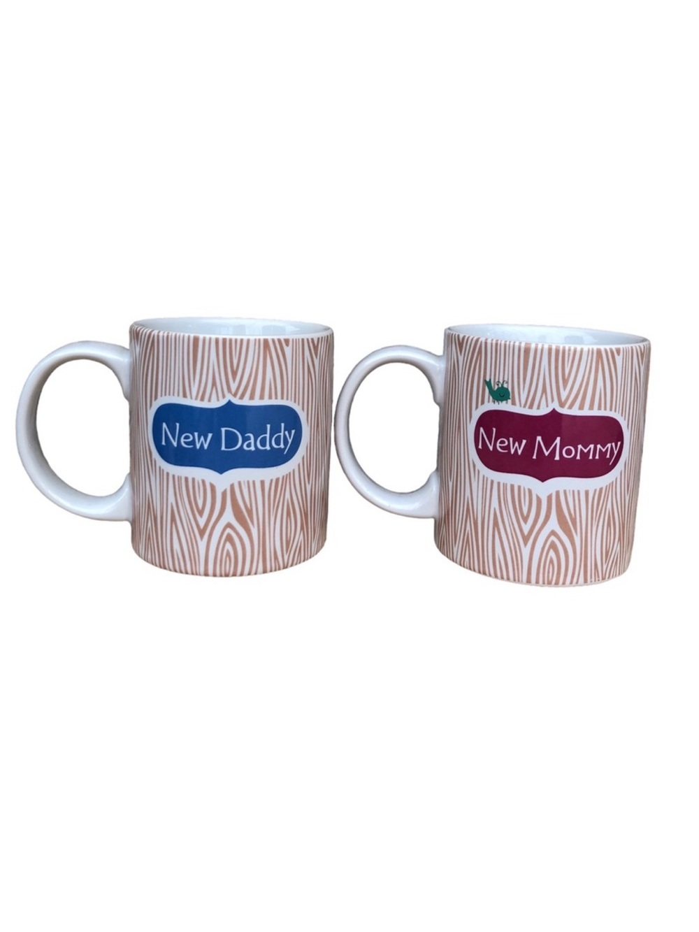 New Mommy & New Daddy Set 2 Coffee Mugs With Psalm 3:5 Bible Verse DaySpring